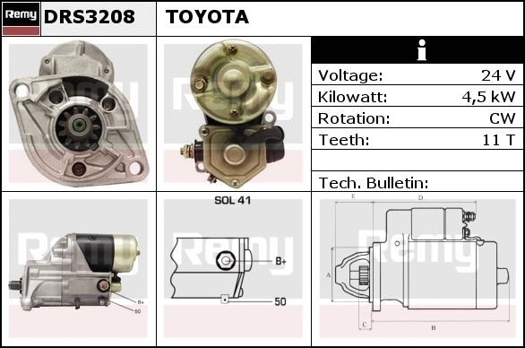 DELCO REMY Starter DRS3223